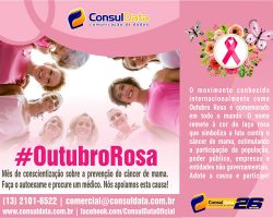 ConsulData participa das ações de conscientização e colabora na divulgação da campanha Outubro Rosa