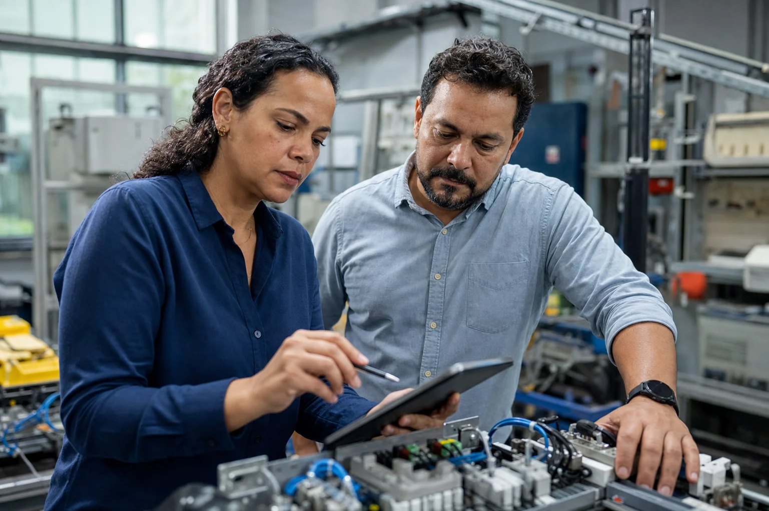 Especialistas compatibilizando disciplinas de engenharia