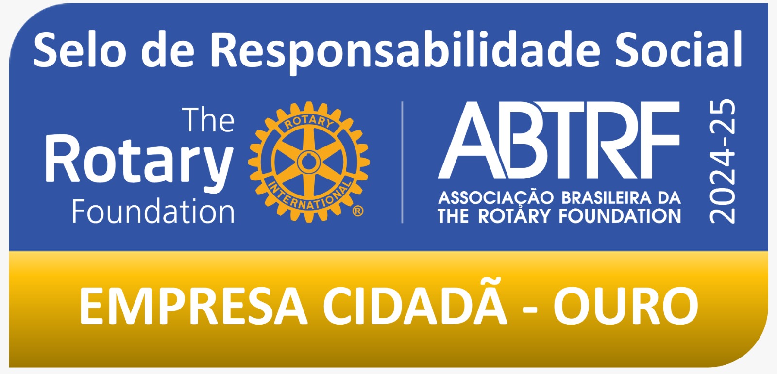 Selo de Responsabilidade Social Empresa Cidadã Ouro 2024-25