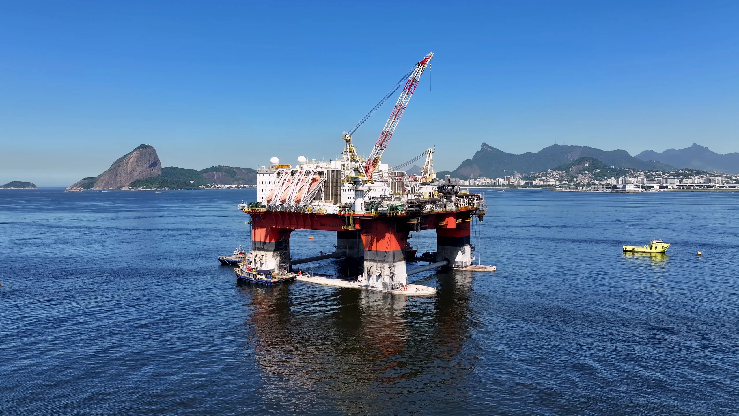 Infraestrutura offshore em Niterói, no Rio de Janeiro