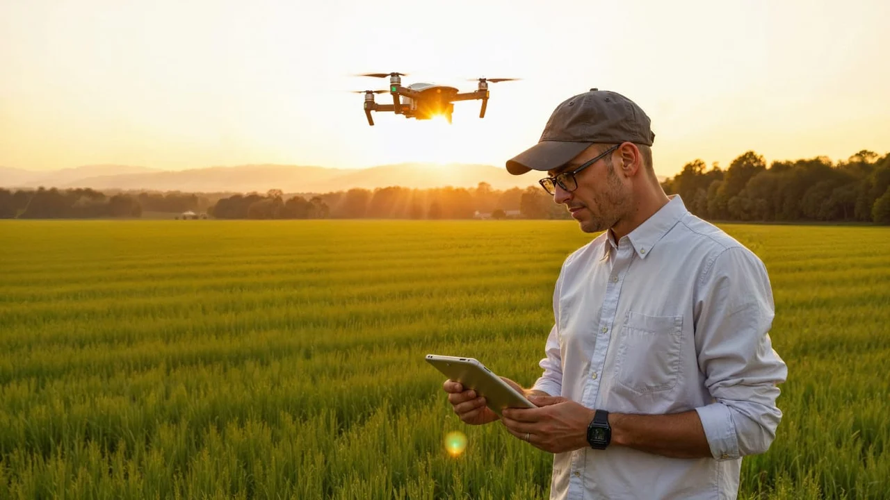 Cameras, sensors and a drone monitor production areas and rural facilities