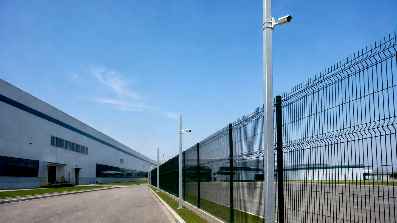 Controle de acesso e videomonitoramento protegem a entrada de uma planta industrial