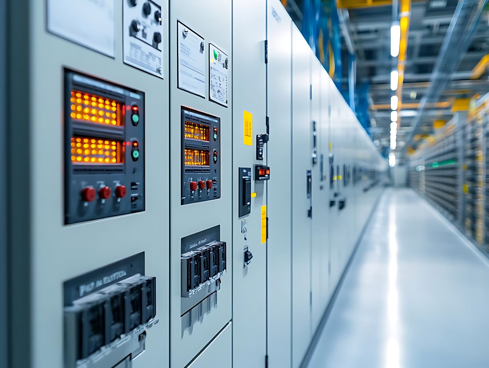 Electrical distribution and monitoring panels in critical industrial environments