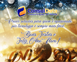 Boas Festas e Feliz 2020! São os votos da Equipe ConsulData aos parceiros, clientes e fornecedores. Confira o expediente: